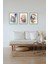 3 Parça Mdf Kedi Ve Çiçek Tablosu 1