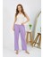 Kadın Penye Düz Tek Alt Pijama 27538 Lila 1