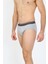 Erkek Pamuk 3lü Siyah Bordo Gri Likralı Slip 40125 3