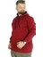 Erkek Sweatshirt Kapşonlu Kanguru Pocket Basic 20562 Bordo 3