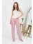 Kadın Penye Düz Tek Alt Pudra Pijama 27538 2