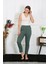 Pamuklu Haki Tek Alt Pijama 27523 2