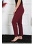Kadın Pamuk Penye Tek Alt Pijama Bordo 27513 2