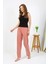 Kadın Penye Düz Tek Alt Somon Pijama 27538 1