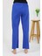 Kadın Penye Düz Tek Alt Pijama 27538 Sax 4