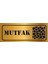 Dekoratif Mutfak Yazılı Gold Aynalı Pleksi Yönlendirme Levhası 1