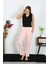 Kadın Pamuk Penye Cepli Tek Alt Pijama Pembe 27512 5