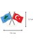 Göktürk ve Türk Bayrağı Görselli Yaka Rozeti 1 Adet 3