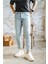 Erkek Basic Skinny Jean Açık Mavi 5