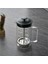 Turuncu 600ml Çam Şeffaf French Press - Ölçekli ve şık tasarım 1