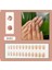 Trend Vitrin Takma Tırnak - Yeşil Çiçek - Oval - Jel - 3D Nail Art Baskılı 2