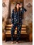 Kadın Kışlık Welsoft Peluş Polar Düğmeli Pijama Takımı 1