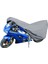 Moonrıder Gri Su Geçirmez Premium Kalite Motosiklet Branda 400Cc Altı Motorsikletler Için Alttan Lastikli Taşıma Çantalı Topcase Uyumlu Motor Çadırı Branda 6
