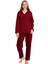 Kadın Kışlık Welsoft Peluş Polar Düğmeli Pijama Takımı 2
