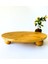 Bambu Yuvarlak Misket Ayaklı Pasta Börek Sunumluk Tablosu 32 x 6 cm 9