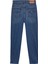 Yüksek Bel Dar Paça Tapered Fit Mavi Kadın Denim Pantolon Mom Jean Uh Tpr CH0152 Co 3