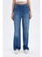 90's Wide Leg Yüksek Bel Geniş Paça Uzun Jean Yıkamalı Pantolon D1336AX24WN 1
