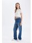90's Wide Leg Yüksek Bel Geniş Paça Uzun Jean Yıkamalı Pantolon D1336AX24WN 3