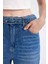90's Wide Leg Yüksek Bel Geniş Paça Uzun Jean Yıkamalı Pantolon D1336AX24WN 5