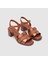Kadın Topuklu Sandalet [060192], Taba -Bronz, 38 3