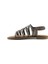 Kadın Taşlı Düz Sandalet [060137], Platin, 38 1