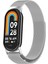 Xiaomi Smart Band 8 Ile Uyumlu Metal Tel-Örgü Işlemeli Kordon 1