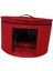 Ş Kutusu Kutusu Çeş Ş Tü Için Yuvarlak Ş Taşıma Çantası 43X26CM Kırmızı (Yurt Dışından) 3