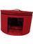 Ş Kutusu Kutusu Çeş Ş Tü Için Yuvarlak Ş Taşıma Çantası 43X26CM Kırmızı (Yurt Dışından) 5