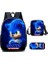 3 Parça Sonic Temalı Öğrenci Sırt Çantası Seti - Çok Renkli (Yurt Dışından) 1