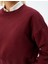 Basic Sweatshirt Üç Iplik Şardonlu Bisiklet Yaka Pamuklu 5