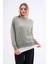 Kadın Çift Görünüm Detaylı Bisiklet Yaka Iki Iplik Sweatshirt 245112 - 2