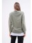 Kadın Çift Görünüm Detaylı Bisiklet Yaka Iki Iplik Sweatshirt 245112 - 5
