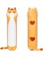 LWJG120。UZUN Kedi Peluş Yastık, 20 Inç Sevimli Kahverengi Kedi Dolması Hayvan Yumuşak Peluş, Turuncu Yavru Kedi Peluş Yastık Oyuncak Küçük Çocuklar Için (Yurt Dışından) 2