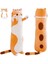 LWJG120。PELUŞ Kedi Yumuşak Çocuk Peluş Oyuncak Yastık Uzun Pamuk Yavru Kedi Sevimli Oyuncak Doldurulmuş Hayvan Oyuncak Kızlar Için (Gri 50CM/19.7IN) (Yurt Dışından) 1