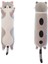 LWJG120。SEVIMLI Peluş Kedi Bebek Sevimli Karikatür Yumuşak Dolgulu Yavru Yastık Uzun Atışlı Uyku Oyuncak Çocuklar Için Boyut Hediye Kızı Çeşitli (Gri 50CM/19.6IN) (Yurt Dışından) 2