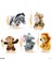 LWJG120。PELUŞ Konuşan Doldurulmuş Hayvan Orman Seti Taşıyıcılı Peluş Oyuncak Seti, 6 Parçalı Bebek Seti Doldurulmuş Hayvanlar Doldurulmuş Fil, Kaplan, Aslan, Zebra, Maymun Içerir (Yurt Dışından) 4