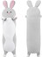LWJG120。UZUN Peluş Tavşan Oyuncak Bebek Dolması Hayvan Tavşan Peluş Yastık Kucaklama Yastık Çocuklar ve Kızlar Için Hediye (Gri Tavşan 70 Cm/27.5in) (Yurt Dışından) 3