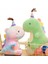 LWJG120。DOLDURULMUŞ Hayvan Peluş Oyuncak, Sevimli Dinozor Oyuncak, Yumuşak Dinozor Peluş Oyuncak, Erkek ve Kız Çocuklar Için Peluş Bebek Hediyesi (Renkli, 9 Inç) (Yurt Dışından) 2