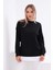 Kadın Çift Görünüm Detaylı Bisiklet Yaka Iki Iplik Sweatshirt 245112 - 1