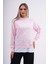 Kadın Çift Görünüm Detaylı Bisiklet Yaka Iki Iplik Sweatshirt 245112 - 2