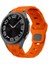 Galaxy Watch 6 40MM Zore KRD-116 20MM Futbol Desenli Spor Tasarımlı Silikon Kordon-Turuncu 1