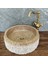 Noche Traverten Dışı Patlatma Lavabo 4