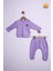 Begi %100 Pamuk Düğmeli Sweat Pantolon Takım 23631 1