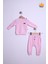 Babyhola %100 Pamuk Düğmeli Sweat Düğmeli Pantolon Takım 236311 1