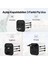 3in1 Akım ve Isı KORUMALI10A/250V Amerikan/avrupa/ingiliz Tipi Priz Çevirici Seyahat Şarj Aleti 3