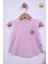 Babyhola %100 Pamuk Kız Bebek Papatya Nakışlı Kolları Güpürlü Şortlu Takım 3662 2
