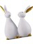 Tavşan Heykelcik Reçine Paskalya Dekorasyonu Heykeli Heykel Oda Için (Yurt Dışından) 4