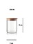 Bambu Kapaklı Mini Cam Kavanoz 250 ml 1