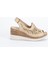 G13 465165 Kadın Bej Deri Sandalet 1
