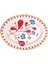 Mamma Mia Yaprak Desenli Oval Servis Tabağı 34 cm x 25 cm 1